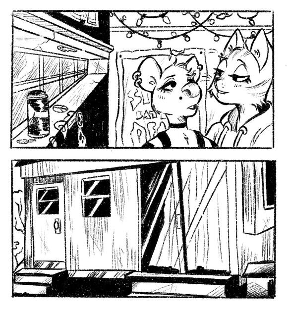 Test page for an original comic that I'm currently working on called 'Whore Mouth'.
